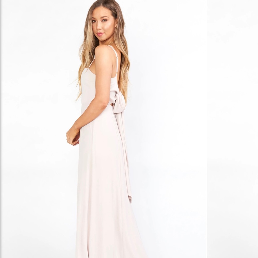 SHOW ME YOUR MUMU- Lauren Tie Maxi Dress in Show Me The Ring Crisp - Picture 3 of 8